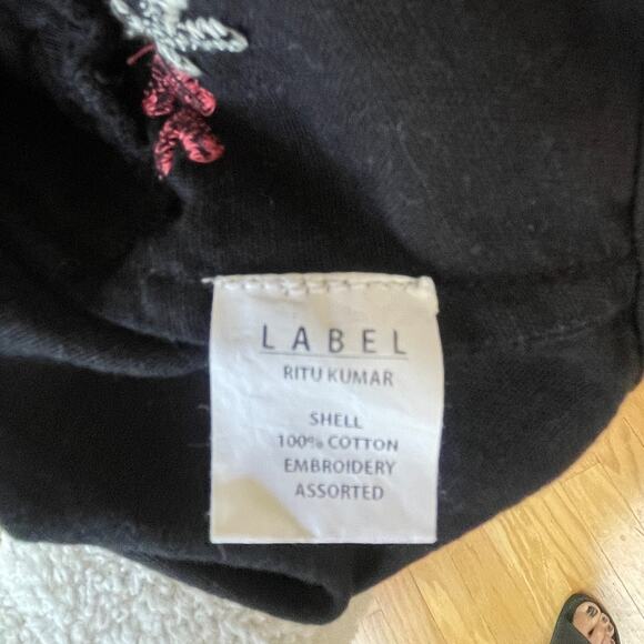 Label Rita Kumar Tunic Dress Size 4 Anthropology Mini Embroidred Pockets - Picture 7 of 10